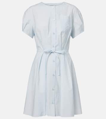 Paula's Ibiza Anagram cotton-blend shirt dress | Loewe