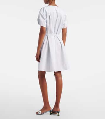 Paula's Ibiza Anagram cotton-blend shirt dress | Loewe