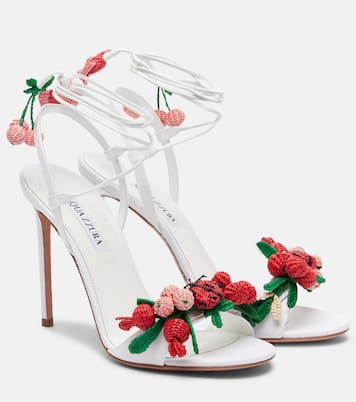 Botanica raffia slingback sandals | Aquazzura