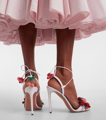 Botanica raffia slingback sandals | Aquazzura