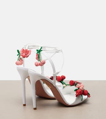 Botanica raffia slingback sandals | Aquazzura