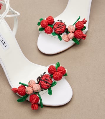 Botanica raffia slingback sandals | Aquazzura