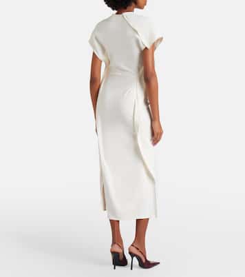 Midikleid Victoria aus Crêpe-Satin | Victoria Beckham
