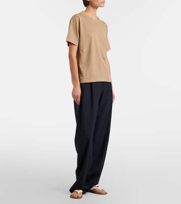 Orlan cotton and silk-blend T-shirt | The Row