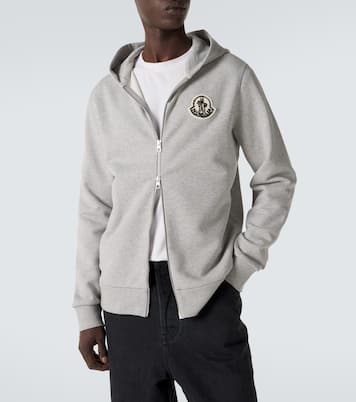 Sweat-shirt à capuche en coton à logo | Moncler