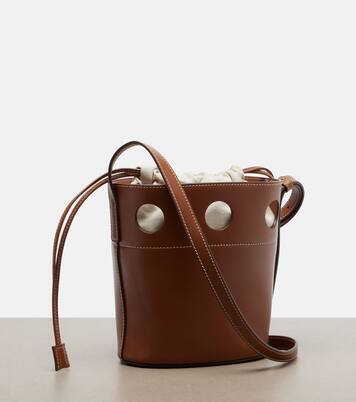 Leather bucket bag | Miu Miu