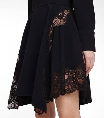 Celeste lace-trimmed cady minidress | Stella McCartney