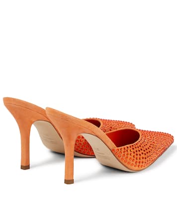 Hollywood embellished suede mules | Paris Texas