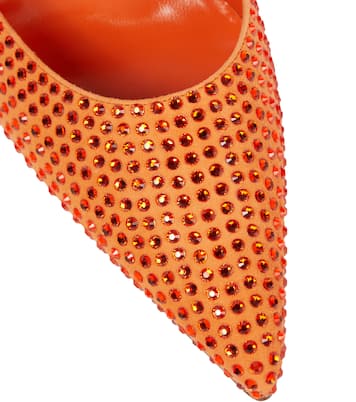 Hollywood embellished suede mules | Paris Texas