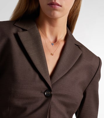 18kt gold necklace with enamel | Persée