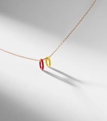 18kt gold necklace with enamel | Persée
