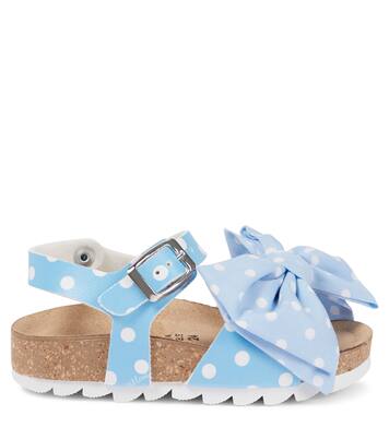 Sandalias con lazo y lunares | Monnalisa