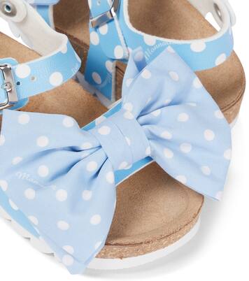 Sandalias con lazo y lunares | Monnalisa