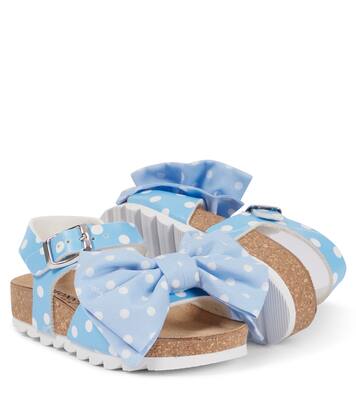 Sandalias con lazo y lunares | Monnalisa