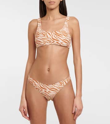 Haut de bikini Rocky à motif zèbre | Reina Olga