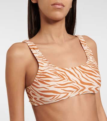 Haut de bikini Rocky à motif zèbre | Reina Olga