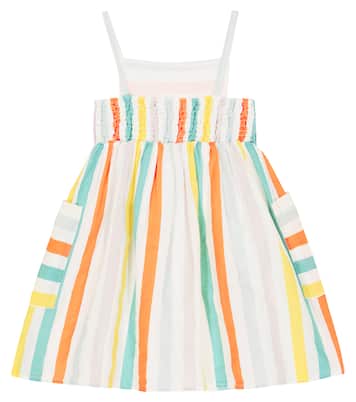 Striped linen and cotton dress | Stella McCartney Kids