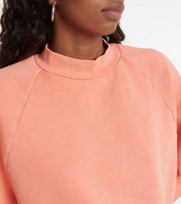 Cotton fleece mockneck sweatshirt | Les Tien