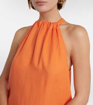 Maxikleid Ibiza aus Leinen | Asceno