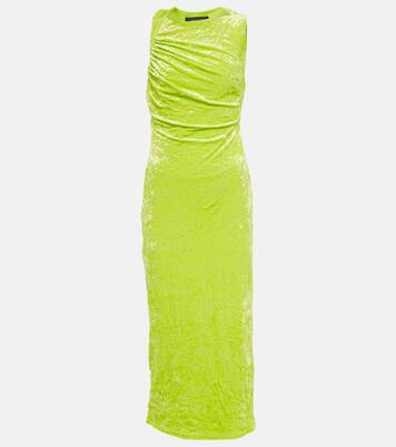 Robe midi en velours | Versace