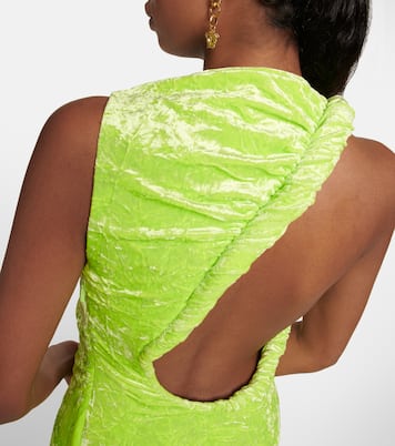 Robe midi en velours | Versace