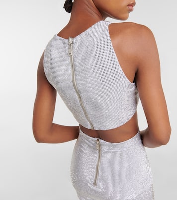 Cropped-Top mit Kristallen | Balmain