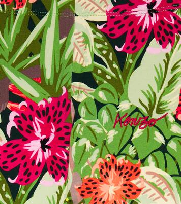 Leggings in misto cotone con stampa | Kenzo Kids