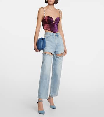 X Sergio Rossi Pumps Marquise aus Denim | Area