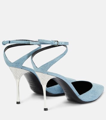 X Sergio Rossi Pumps Marquise aus Denim | Area