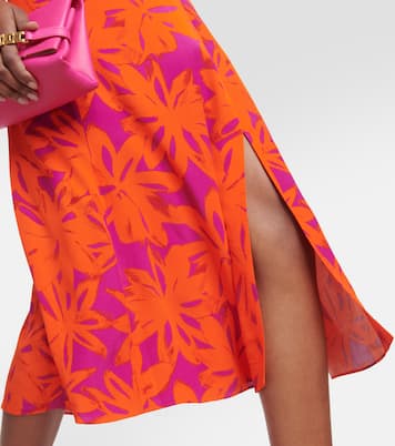 Robe midi Evie à fleurs | Diane von Furstenberg