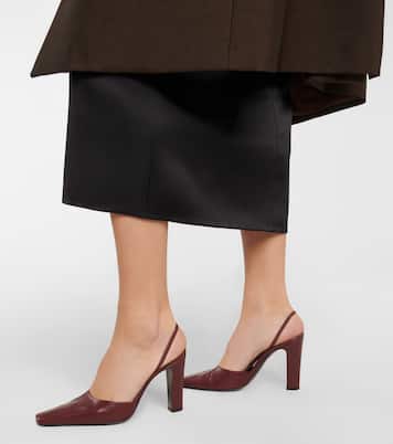 Leather slingback pumps | The Row