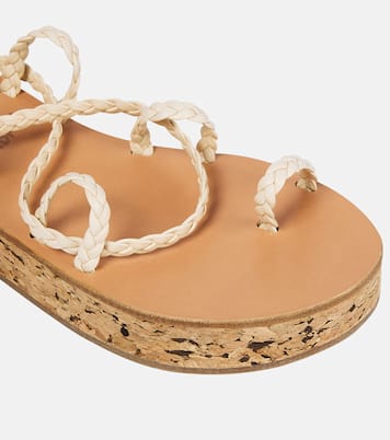 Plateausandalen Caryatis aus Leder | Ancient Greek Sandals
