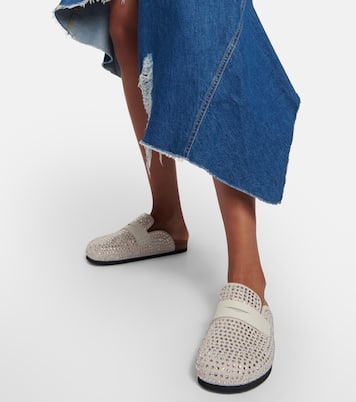 Slippers en daim à cristaux | JW Anderson