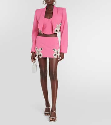 Verziertes Bustier-Top aus Wolle | Area