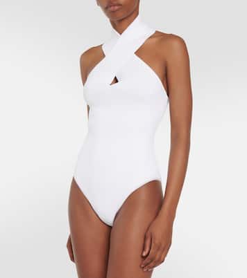 Ribbed-knit halterneck bodysuit | Alaïa