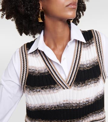 Chemise Spear en coton mélangé et laine | Veronica Beard