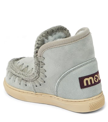Shearling-lined suede sneakers | Mou Kids