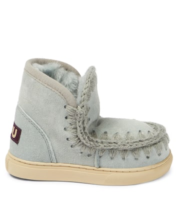 Shearling-lined suede sneakers | Mou Kids