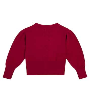 Francesca cotton-blend cardigan | C'era Una Volta