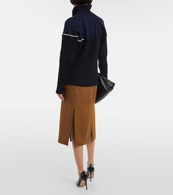 Pull en laine à double col | Victoria Beckham