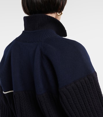 Pull en laine à double col | Victoria Beckham