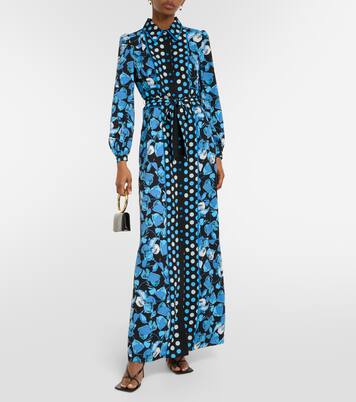 Bedrucktes Maxikleid Joshua aus Crêpe | Diane von Furstenberg