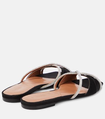 Verzierte Pantoletten Lust aus Satin | D'Accori