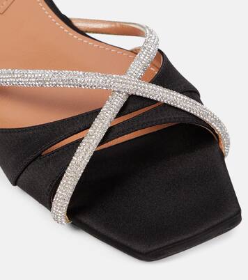 Verzierte Pantoletten Lust aus Satin | D'Accori