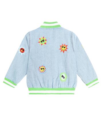 Embroidered denim varsity jacket | Stella McCartney Kids