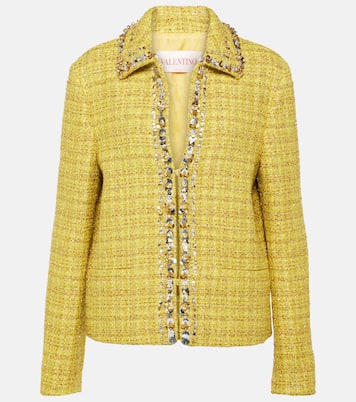 Embellished tweed jacket | Valentino