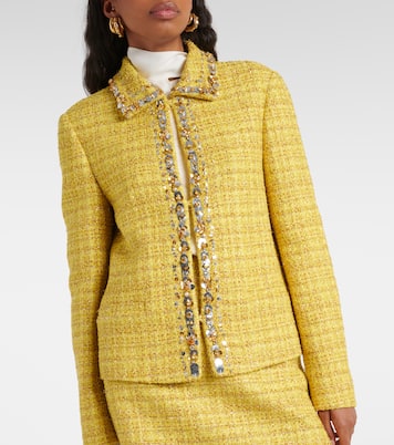 Embellished tweed jacket | Valentino