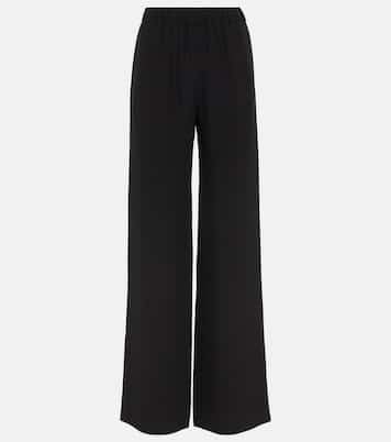 Weite Mid-Rise-Hose aus Seide | Valentino