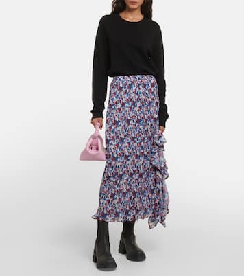 Maxirock aus Satin | Ganni