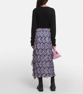 Maxirock aus Satin | Ganni